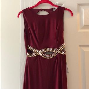 Maxi dress with open back